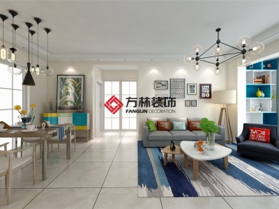 保利達翠堤灣95平現(xiàn)代簡約裝修效果圖--疏影·暗香